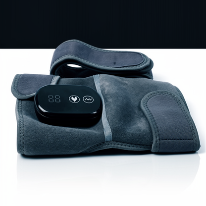 Knee Recovery Wrap folded, with its control panel resting on top