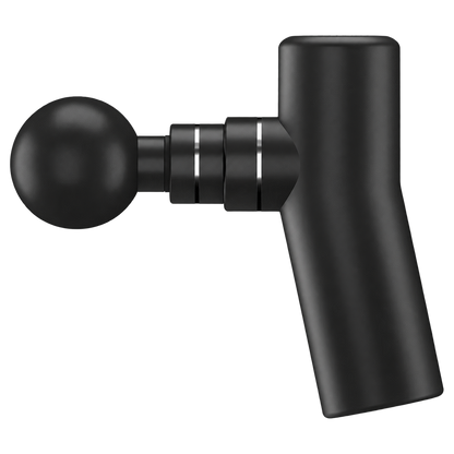 Mini Percussion Massager in black, ball head fitted